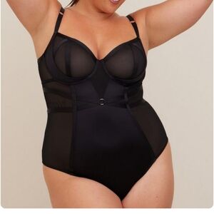 Torrid satin and lace sexy body suit